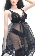 Female Sexy Clothes Set (Black)