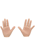 Caucasian male hands