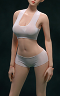 Caucasian Seamless Natural Female Body (Middle Bust)